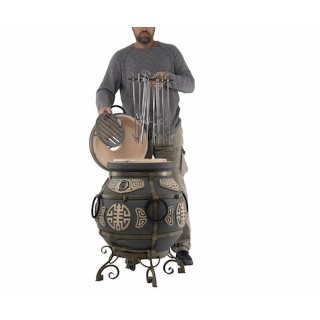  Тандыр «Шар», Графит, с 2-мя столиками, без колес
